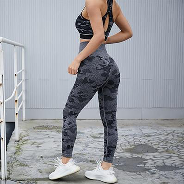 LALO High Waist Camouflage Leggings