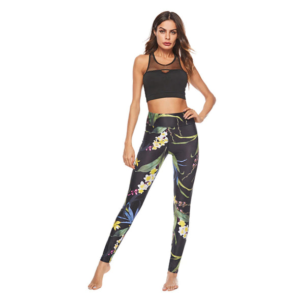 WIZZ Leaf Orchid Print Leggings