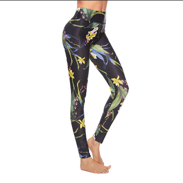 WIZZ Leaf Orchid Print Leggings